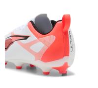 Puma Chaussures De Football Ultra 5 Play Fg/Ag Enfant Et Adolescent, Chaussures, Blanc/Noir/Glowing Rouge, 29 White,Black,Glowing Red