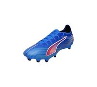 PUMA Chaussures de Football Ultra 6 Match FG/AG Unisexes, PUMA Ultra Bleue, Blanche et Rouge, 42.5 EU