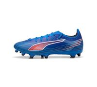 PUMA Chaussures de Football Ultra 6 Match FG/AG Unisexes, PUMA Ultra Bleue, Blanche et Rouge, 45 EU