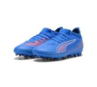 PUMA Chaussures de Football Ultra 6 Match MG Enfant et Adolescent 37.5, Ultra Blue White Glowing Red