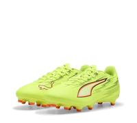 PUMA Chaussures de Football Ultra 6 Play FG/AG - Unisexe - Jaune Alerte - Noir-Glowing Red-Lime Squeeze, 41 EU, Yellow Alert PUMA Squeeze Squeeze Noir/Rouge, 41 EU