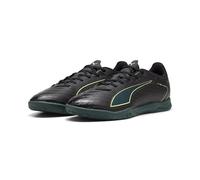 PUMA Chaussures de Football Ultra 6 Play It Unisexes, Puma Noir pétillant Vert Clair Terrain, 42.5 EU