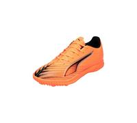 PUMA Chaussures de Football Ultra 6 Play TT Unisexes, Heat Fire PUMA Noir/Rouge Brillant, 44 EU