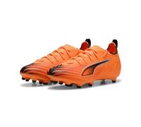 PUMA Chaussures de Football Ultra 6 Pro FG/AG Enfant et Adolescent 33, Heat Fire Black Glowing Red Orange