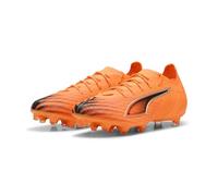 PUMA Chaussures de Football Ultra 6 Pro FG/AG Unisexe 40, Heat Fire Black Glowing Red Orange