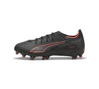 PUMA Chaussures de Football Ultra 6 Pro FG/AG - Unisexe - Noir et Rouge - Pointure 41, Puma Noir PUMA Rouge, 42 EU