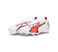 PUMA Homme Ultra Match Mxsg Chaussure de Football, White Black Fire Orchid, 40.5 EU