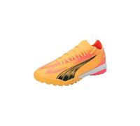 PUMA Chaussures de Football Ultra Match TT 43 Sun Stream Black Sunset Glow Orange Pink