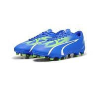 Puma Chaussures de Football Ultra Play FG/AG pour Homme, Ultra Blue Puma White Pro Green, 45 EU