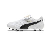 Puma Chaussures de Football Unisexe King Top FG/AG, Blanc Noir, 45 EU EU, Puma White Puma Black, 45 EU