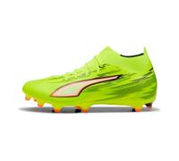 PUMA Chaussures de Football Unisexe Ultra 6 Match+ FG/AG, Jaune Alerte, Noir-Rouge,Citron Vert, Pointure 42, Yellow Alert PUMA Squeeze Squeeze Noir/Rouge, 42 EU