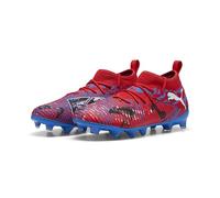 Puma Chaussures de Football Unisexes pour Enfant Future 8 Match Playmakers FG/AG Jr, Puma Red Puma Black Ultra Blue Pink Pixel, 36 EU