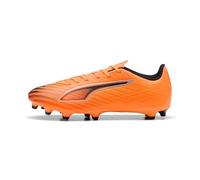 PUMA Mixte Ultra 6 Play FG/AG Chaussure de Football, Heat Fire Noir/Rouge Brillant, 43 EU
