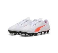 PUMA Vitoria II FG/AG Jr Chaussure de Football, Blanc et Rouge, 34 EU