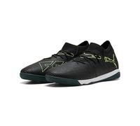 PUMA Chaussures de Futsal Future 8 Match Unisexe 44.5, Black Fizzy Light Green Terrain Yellow