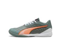 PUMA Chaussures de futsal IBERO IV, Chaussures, Vert Moon/Heat Fire/Noir, 44.5 44.5