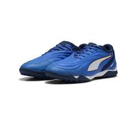PUMA Chaussures de futsal IBERO TT pour adulte, Mountain Blue White Heat Fire Persian Orange, 42 EU