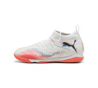 PUMA Chaussures de futsal mi-hautes FUTURE 8 MATCH Enfant et Adolescent, Chaussures, Blanc, 35.5 35.5