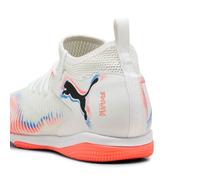 Puma Chaussures De Futsal Mi-Hautes Future 8 Match Enfant Et Adolescent, Chaussures, Blanc/Noir/Glowing Rouge, 35 White,Black,Glowing Red