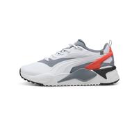 PUMA Chaussures de golf GS-X Efekt, Chaussures, Blanc/Gris Tile/Rouge Blast, 42.5 42.5