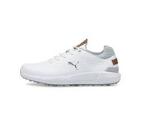 PUMA Chaussures de Golf Ignite Articulate en Cuir pour Homme, Blanc argenté, 42 EU