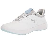 PUMA Chaussures de golf Ignite Malibu WMNS pour femme, Puma Blanc/argent PUMA / Lucite, 38 EU