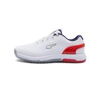 PUMA Homme Alphacat Nitro Chaussure de Golf, Blanc pour Tous Les Temps Red Navy, 42 EU