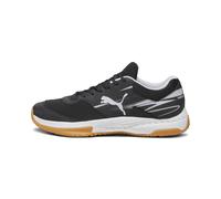 PUMA Chaussures d'intérieur unisexes Varion II – Noir/Gris clair/Jaune Blaze Gum – Taille 42 EU