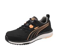 PUMA Chaussures de sécurité Stepper Low S3S ESD pour femme Embout de protection antidérapant, Noir/orange, 37 EU