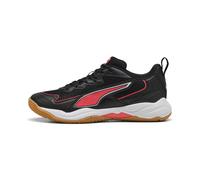 Puma Escarpins d'intérieur Unisexes SOLARFLASH 4, Noir-Ultra Rouge Blanc, 46 EU