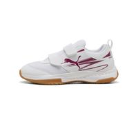 PUMA Chaussures de sport indoor Varion II Enfant et Adolescent, Chaussures, Blanc/Berry, 28 28