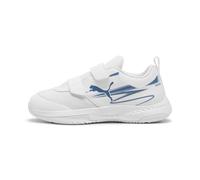 PUMA Varion II V Jr Indoor Court Shoe, White-Blue Horizon, 35 EU