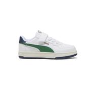 PUMA Chaussures de sport unisexes pour enfant Caven avec fermeture alternative, Blanc-archive vert-blanc chaud Ah25, 3.5 Little Kid