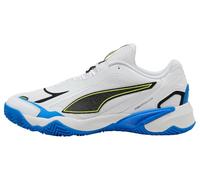PUMA Chaussures d'intérieur Unisexes SOLARSTRIKE 4, Blanc Noir/Ultra Bleu, Pointure 41, Puma White PUMA Black Ultra Blue, 42 EU