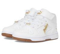 Puma Chaussures montantes unisexes pour enfant, Blanc-Blanc-Or Ah25, 12 Little Kid