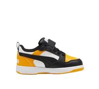 PUMA Chaussures Rebound V6 Lo AC+ Inf CODE 397420-18, Blanc, noir, jaune., 26 EU
