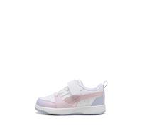 Puma Chaussures Rebound V6 Lo AC+ Inf Code 400595-01 Blanc, Blanc et rose., 24 EU