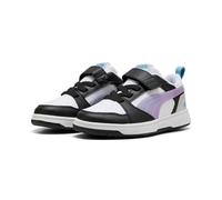 Puma Chaussures Rebound V6 Lo Space Belle AC+ PS Code 402786-02 Noir Fille, Noir blanc lilas, 28 EU