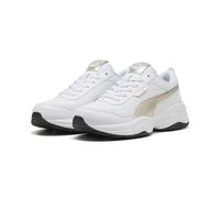 Puma Cilia Mode Metallic Whisper Baskets pour Femme, Blanc, doré, Noir, 41 EU, White Gold Black, 42.5 EU