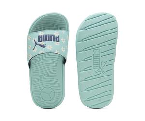 PUMA Claquettes Cool Cat 2.0 Daisies Enfant, Chaussures, Bleu, 34.5 34.5