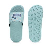PUMA Claquettes Cool Cat 2.0 Daisies Enfant et Adolescent, Chaussures, Safe Lake/Bleu Crystal/Blanc, 37 37