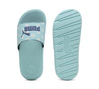 PUMA Claquettes Cool Cat 2.0 Daisies Enfant et Adolescent, Chaussures, Safe Lake/Bleu Crystal/Blanc, 38 38