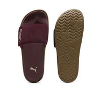 PUMA Claquettes Leadcat 2.0 Palermo Foil pour adulte, Ruby Shimmer Alpine Snow Gum Red White Beige, 46 EU