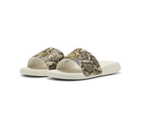 PUMA Claquettes Popcat 2.0 Snake Chic Femme 37, Alpine Snow Gold White