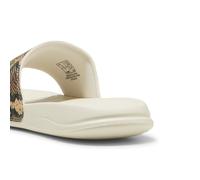Puma Claquettes Popcat 2.0 Snake Chic Femme, Chaussures, Alpine Snow/Doré, 35.5 Alpine Snow,Gold