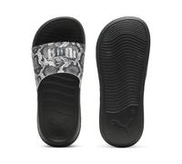 PUMA Claquettes Popcat 2.0 Snake Chic Femme, Chaussures, Noir/Silver, 37 37