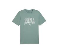 PUMA Class Graphic Tee, T-Shirts Mixte, Green Moon,
