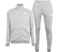 Puma Clean Fleece Tracksuit Mens Gris/Blanc XS Male