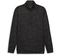 Puma Cloudspun Camo Quarter Zip Baselayer Top Mens Puma Noir S Male
