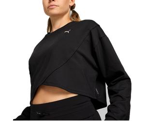 Puma CLOUDSPUN CROSSOVER CREW - SHORT Sweatshirt M Noir